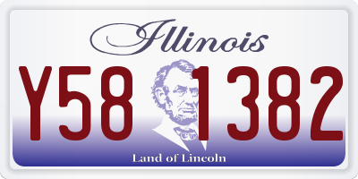 IL license plate Y581382