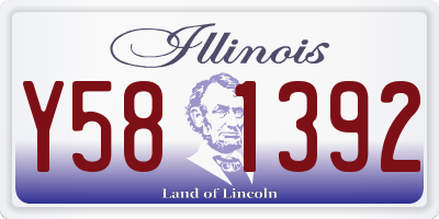 IL license plate Y581392