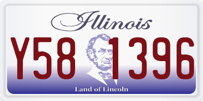 IL license plate Y581396