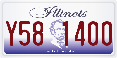 IL license plate Y581400