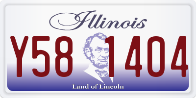 IL license plate Y581404