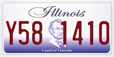 IL license plate Y581410