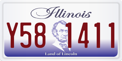 IL license plate Y581411