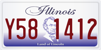 IL license plate Y581412