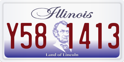 IL license plate Y581413