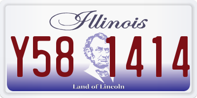 IL license plate Y581414