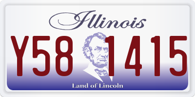 IL license plate Y581415