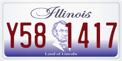 IL license plate Y581417