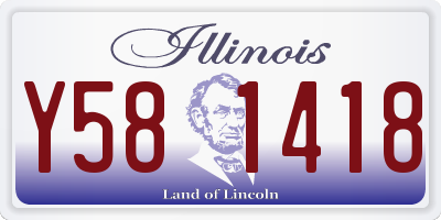 IL license plate Y581418