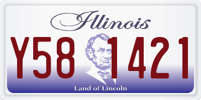 IL license plate Y581421