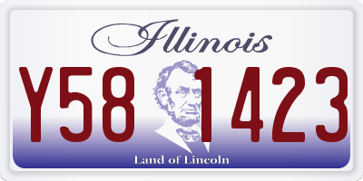 IL license plate Y581423