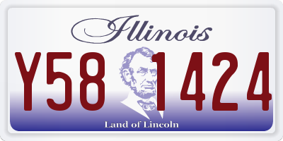 IL license plate Y581424