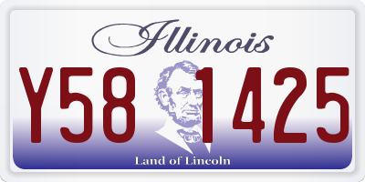 IL license plate Y581425