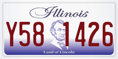 IL license plate Y581426