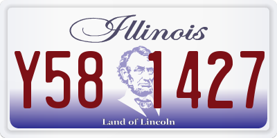 IL license plate Y581427