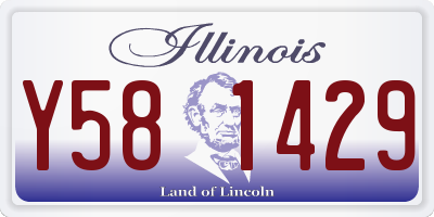 IL license plate Y581429