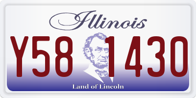 IL license plate Y581430