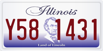 IL license plate Y581431