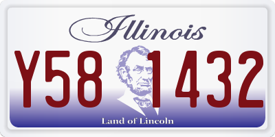 IL license plate Y581432