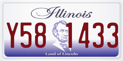 IL license plate Y581433