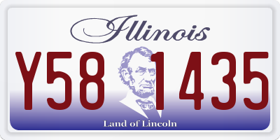 IL license plate Y581435