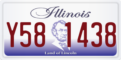 IL license plate Y581438