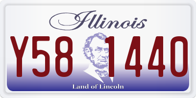 IL license plate Y581440