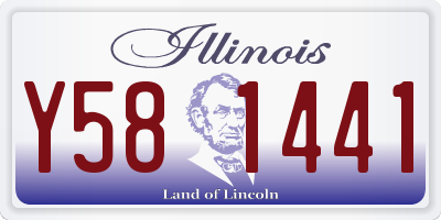 IL license plate Y581441