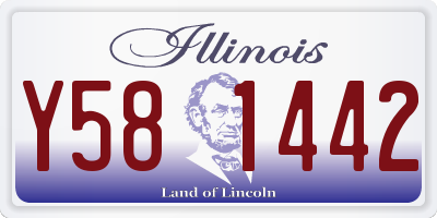 IL license plate Y581442