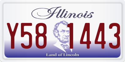IL license plate Y581443