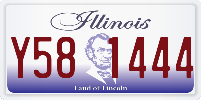IL license plate Y581444