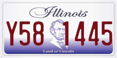 IL license plate Y581445