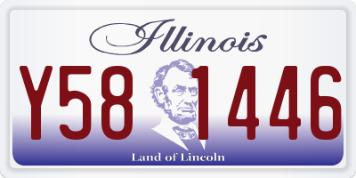 IL license plate Y581446