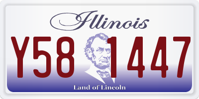 IL license plate Y581447