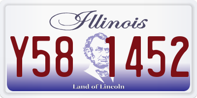 IL license plate Y581452