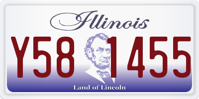 IL license plate Y581455