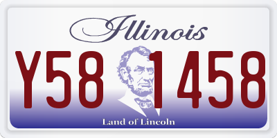 IL license plate Y581458