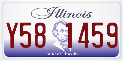 IL license plate Y581459