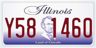IL license plate Y581460