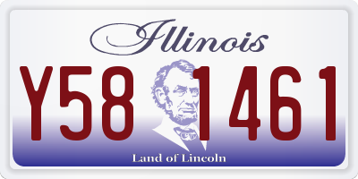 IL license plate Y581461
