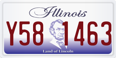 IL license plate Y581463