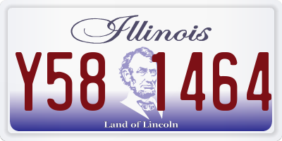 IL license plate Y581464
