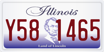 IL license plate Y581465