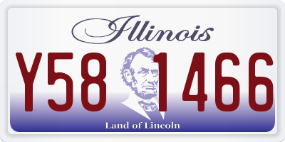 IL license plate Y581466