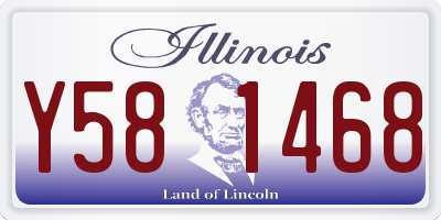 IL license plate Y581468
