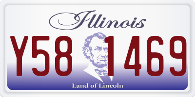 IL license plate Y581469