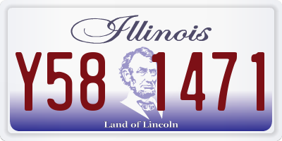 IL license plate Y581471