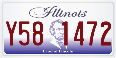 IL license plate Y581472