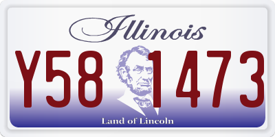 IL license plate Y581473