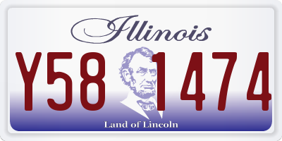 IL license plate Y581474